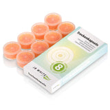 JB WHITE 8pcs Drying Capsules for Hearing Aid and Earmold | Discs for Drying Jar | +40% more Desiccant in each Puck | Orange Silica Tablet against Moisture (5g, 0,176 oz, Color Indicator, 8 pack)