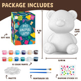 Goodyking Paint Your Own Bear Lamp Kit, DIY Night Light, Arts & Crafts for Teens Girls Boys, Painting Kit for Kids, Room Decorations, Christmas Crafts Birthday Gifts for Kids Ages 3 4 5 6 7 8 9