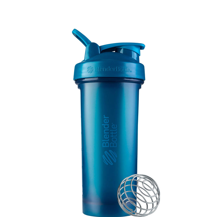 BlenderBottle Classic V2 Shaker Bottle Perfect for Protein Shakes and Pre Workout, 28-Ounce, Ocean Blue
