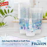 Glad for Kids Disney Frozen 16oz Clear Plastic Cups | Disney Frozen Plastic Cups, Kids Snack Cups | Kid-Friendly Plastic Cups for Everyday Use, 16oz Plastic Cups, 36 Count - 10 Pack