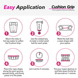 Cushion Grip Thermoplastic Denture Adhesive, 1 oz - Improves Denture Fit, Comfort & Stability | Non-Glue Adhesive, Acts Like a Soft Reline (Pack of 5)