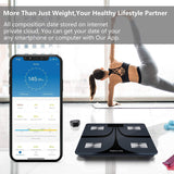 ABYON Bluetooth Smart Bathroom Scale for Body Weight Digital Body Fat Scale,Auto Monitor Body Weight,Fat,BMI,Water, BMR, Muscle Mass with Smartphone APP,Fitness Health Scale