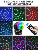 Luditek 4-Pack Disco Ball Light, Sound Activated Party Lights w/Remote Battery Powered USB Portable DJ Strobe Light, Party Supplies for Indoor Large Home Room Dance Karaoke Christmas Party Decorations