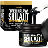 Shilajit Pure Himalayan Organic Resin - Natural Authentic Lab Tested Formula for Men, Women - No Heavy Metals - 600mg Max Strength with 85+ Trace Minerals Golden Grade Shilajit Supplement (1 Pack)