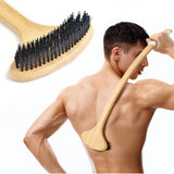 NURENDER Wooden Back Scratcher, Oversized Body Scratcher with 22” Curved Long Handle and 2 in 1 Wide Scratching/Massaging Head, for Itch Relief, Body Brush backscratchers for Adults Men Women