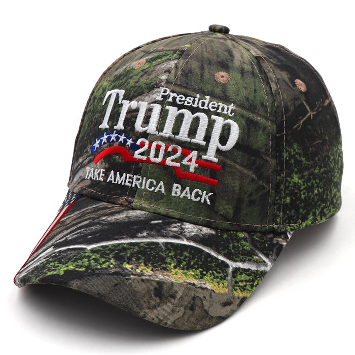 Trump Merchandise Trump Hat 2024 for President MAGA Hat Make America Great Again with USA Flag Cap Donald Trump Gifts Camo