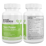 Nutri Supreme Teen Multivitamin for Boys and Girls 12-17, Best Kosher One Per Day Teen Vitamins, Formulated for Teen Development and Immune Health, 30 Capsules