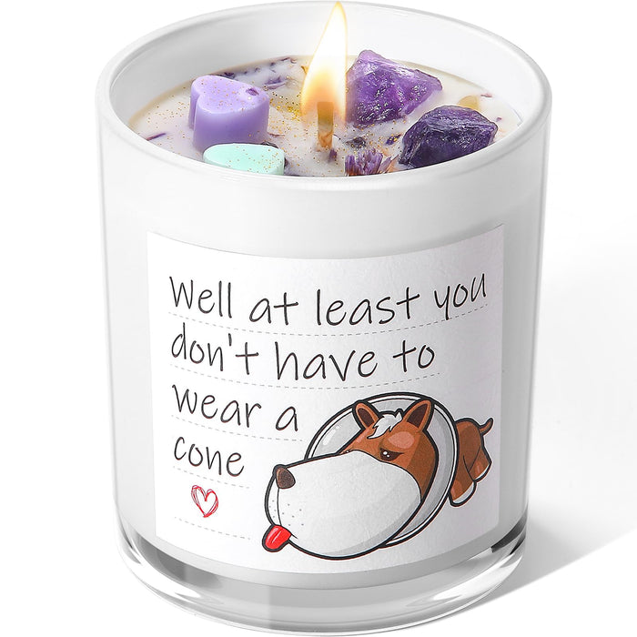 AOOVOO Get Well Gifts for Women - After Surgery Recovery Gifts, Funny Feel Better Gift for Cancer Patients, Sick Friend Female, Breast Cancer Gifts for Women - Lavender Scented Candles, 10 oz