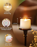 Homemory Timer Tea Lights Candles Battery Operated Candles with 6H Timer, Auto On Daily, Flameless LED Tealight Votive Candles for Table Centerpieces, Lantern, Holiday Decor, Built-in Timer, 12-Pack