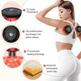 Smart Cupping Therapy Massager,Electric Cupping Set-4 in 1 Gua Sha Massage Tool with 12 Levels Temperature & Suction,Red Light Therapy for Pain Relief,Muscle Soreness,Improves Blood Circulation-Red