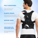 YOII Back Brace Posture Corrector for Men and Women, Fully Upper Back Support for Back,Neck,Shoulder,Lower Back Pain Relief