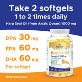 MapleLife Nutrition – Harp Seal Oil 1000 mg – Rich Source of Natural Omega-3 Fatty Acids – EPA/DHA/DPA for Better Absorption – Boost Brain Power – Maintain Cardiovascular Health – Lower Cholesterol & Triglyceride – Anti-Inflammation – Improve Cognitive Fu