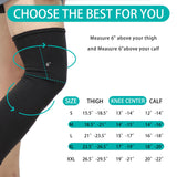 DOUKOM Knee Brace Undersleeve for Men & Women, Leg Undersleeve for Knee Brace Closed Patella Protects Skin from Abrasions and Irritations (XXL)