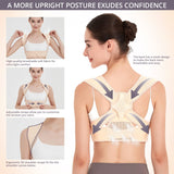 JMPOSE Posture Corrector for Women and Men, Breathable Back Brace, Adjustable Posture Corrector for Back, Shoulder and Spine Pain Relief (Small/Medium)