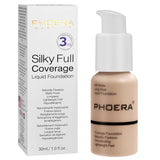 PHOERA® Full Coverage Foundation Soft Matte Oil Control Concealer 30ml Flawless Cream Smooth Long Lasting… (102 NUDE..)