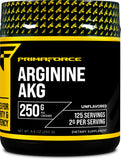 PrimaForce AAKG Arginine Powder, 250 grams (L-Arginine and Alpha-Ketoglutarate Acid) Premium Workout Supplement, Non-GMO, Vegan, Gluten Free