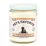 Pet's Favorite - Tested & Proven - Odor Eliminating Candle, Pet-Friendly Scented Candle, in 7 Great Fragrances – 70-Hour Burn Time, Cotton Wick (French Vanilla, Pack of 1)