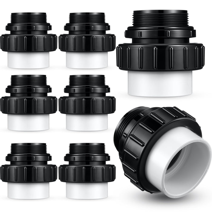 Briwooody 4 Pcs MIP x 2" Hi Temp Unions Compatible with Pentair Whisperflo Pool Pump Compatible with Intelliflo Pump 2" PVC Pool Pump High Temp Unions for Pool Pump