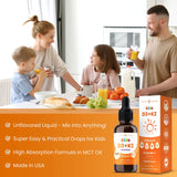 Kids' Vitamin D3 & K2 Drops – Sugar-Free Liquid Supplement, 300 Servings