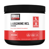 FORCE FACTOR L Arginine HCL, L-Arginine Supplement to Boost Nitric Oxide for Better Circulation, Blood Flow, and Muscle Pumps, L Arginine Powder 6000mg, Unflavored, 30 Servings