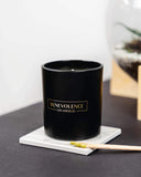 Benevolence Candles Lavender & Lilac Scented Candle | 8 oz Black Candles for Home Scented | Spring Candles for Men | 45 Hour Burn Masculine Candle | Natural Candles for Women, Lavender Candle