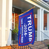 2024 Trump Flags for Take America Back, 3x5 Ft Polyester Banner with Brass Grommets Outdoor, Decoration Premium Presidential Election Banner 100D Polyester, UV Protection,2 Trump Flags Made in USA