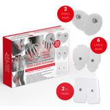 TENS Unit Pads - Premium Quality Snap Replacement Electrodes for TENS and EMS Electrotherapy - Self Adhesive Reusable Patches up to 30 Times (20 Pads) Combo (S, L, XL)