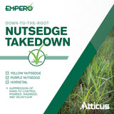 Empero Nutsedge Killer (1.33 oz) - Halosulfuron-Methyl 75% Turf Herbicide - Kills Nut Grass in Established Lawns, Ornamental Turfgrass, & Landscape Areas - by Atticus