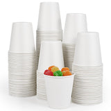 TV TOPVALUE 200 Pack 5 oz Paper Cups, Small Disposable Cups, Bathroom Cups, Mouthwash Cups, White Paper Cups for Cafes and Office, Mini Paper Cups for Parties, Travel, Picnics, and Events