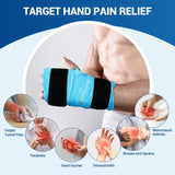 Comfytemp Wrist Ice Pack Wrap,33" Full Hand & Wrist Brace for Carpal Tunnel Relief, FSA HSA Eligible, Reusable Compression Hand Support for Injuries, Tendonitis, Arthritis, Swelling, Cold Hot Therapy