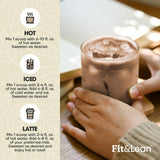Fit & Lean Cacao Matcha Green Tea Powder, Organic, Japanese Ceremonial Grade, Superfood, Antioxidants, Energy, Mood,105 Grams, 30 Servings