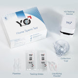 YO Home Sperm Test | At-Home Fertility Test Kit for Men | Check Motile Sperm Concentration with 97% Accuracy | Fast Results Using Your Smartphone | includes 6 Tests | Private, Convenient, Easy to Use