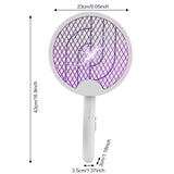 iHave Electric Fly Swatter, 2-in-1 Bug Zapper for Home Indoor and Outdoor Use, Rechargeable Dual Modes Mosquito Zapper, Say Goodbye to Bugs in Your Bedroom, Kitchen, Backyard, Patio and Camping
