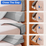 EUHAMS Full Size Bed Wedge Pillow - Bed Gap Filler Mattress Wedge Headboard Pillow Close The Gap 0-7" Between Your Headboard and Mattress or Wall for Sleeping Backrest Pillow (54"x10"x6" Gray)