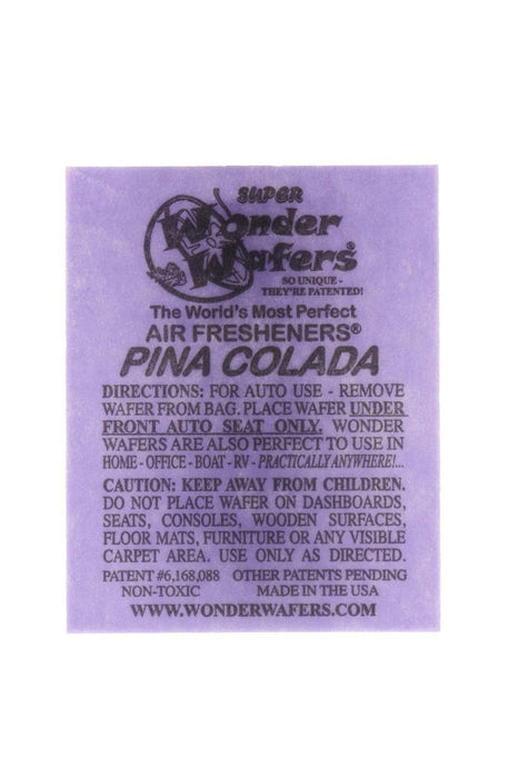 Wonder Wafers Air Fresheners 50ct. Individually Wrapped, Pina Colada Fragrance