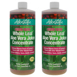 Aloe Life - Whole Leaf Aloe Vera Juice Concentrate, Soothing Relief for Indigestion, Antioxidant Catalyst, Supports Energy & Wellness, Organic Aloe Leaves, Gluten-Free (Cherry Berry, 32 oz) | 2-Pack