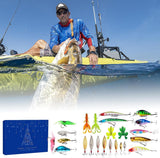 Fishing Advent Calendar 2023 Blind Box for Adults, 24 Days Fishing Lure Set, Christmas Surprise Gift for Adult Men Fishing Lovers, Suitable for Freshwater and Saltwater