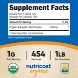 Nutricost Organic Astragalus Root Powder 1LB - Gluten Free, Non-GMO, Vegetarian