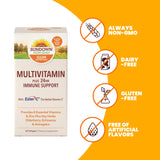 Sundown Multivitamin Plus 24Hr Immune Support, With 8 Essential Vitamins and Zinc, 60 Softgels