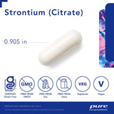 Pure Encapsulations Strontium (Citrate) | Hypoallergenic Dietary Supplement to Support Healthy Bones* | 180 Capsules