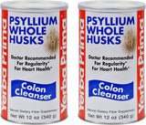 Yerba Prima Psyllium Whole Husks, Colon Cleanser 12 oz (Pack of 2) - All Natural Dietary Fiber, Pure Premium Psyllium, Lab-Tested Non-GMO, Gluten-Free Fiber, Made in The USA