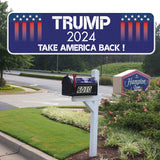 KATISHYRO 4 Pack Reflective Trump 2024 Car Magnet Stickers Trump 2024 Stickers, Take America Back Elect President Donald Trump Gifts 2024 Election Patriotic Highly, Waterproof Magnetic Bumper Stickers