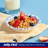 JOLLY CHEF 156 Count Paper Bowls 12 oz Soak Proof, Heavy Duty Printed Disposable Small Bowls Bulk for Dinner or Lunch