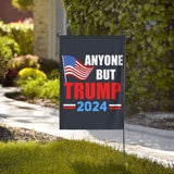 12x18 Anti Trump Garden Flag Double Sided Anyone But Trump 2024 Yard Flag Fuck Trump Impeach Trump House Flag Without Flag Stand