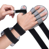 Stroke Hand Brace Splint for Straightening Fingers with 5 Fingers Resting Support,Prevent Fingers Curling, Dupuytren's Contractures, Hand Spasms, Fit Right & Left, Men & Women - L