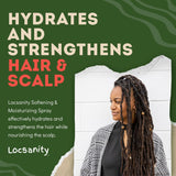 Locsanity Daily Moisturizing Spray for Dull, Dry Locs – Jumbo Size Passion Fruit Hair and Scalp Moisturizer for Dreadlocks, Sisterlocks, Microlocks, Braids to Control Oil and Frizz (32 fl oz)