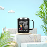 Trump Great Grandpa Steel Insulated Coffee Mug, Funny Trump Grandpa Gifts, Father's Day Grandpa Gifts from Granddaughter, Cool Gifts for Grandpa, Trump Grandpa Mug for Dad Birthday 12 OZ Black