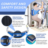 EZ Assistive Sit to Stand Lift Patient Aid Padded Sling and Stand Assist with Back Support,Patient Lift Sling Works with Most Mobility Aids & Equipment, SWF 500lb (Large)