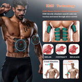 Tactical X Abs Stimulator Military Grade, MHD TENS - Ab Stimulator and for Easy Abs Muscle Stimulation and Muscle Activation, Ideal Home Gym Device,Unisex