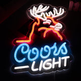 JFLLamp Deer Head Crs Light Neon Signs for Wall Decor Neon Lights for Bedroom Led Signs Suitable for Man Cave Bar Pub Christmas Birthday Party Gift